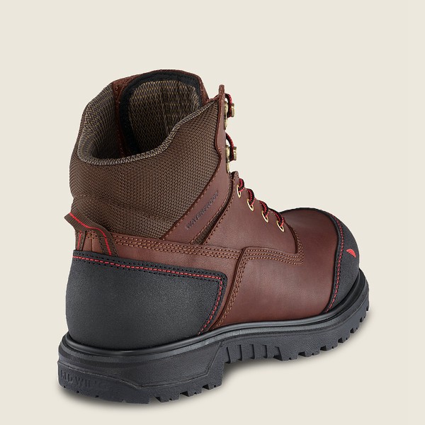 Red Wing Mens Work Boots - Brnr Xp - 6-inch Waterproof Soft Toe - Brown/Black - LVO147608